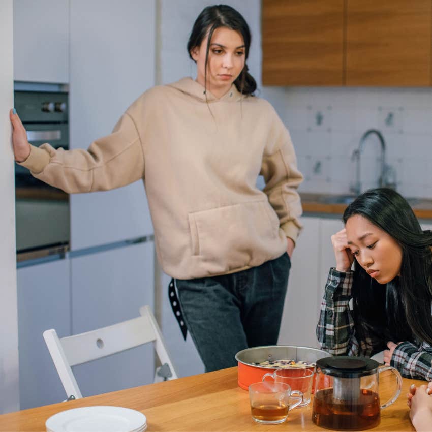 woman only showing up for friend because she needs something