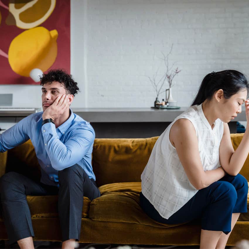 woman maintaining emotional distance after man gave empty apology