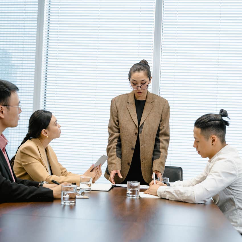 boss who quietly commands respect and never asks her team to trust her 