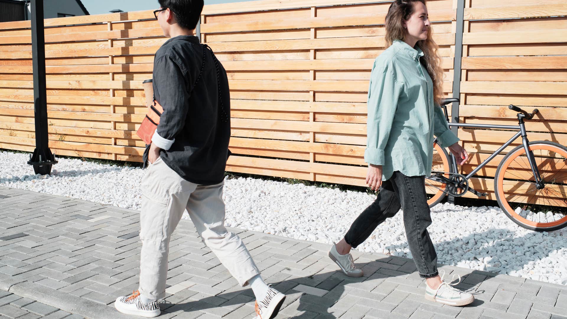 strangers avoiding talking to each other