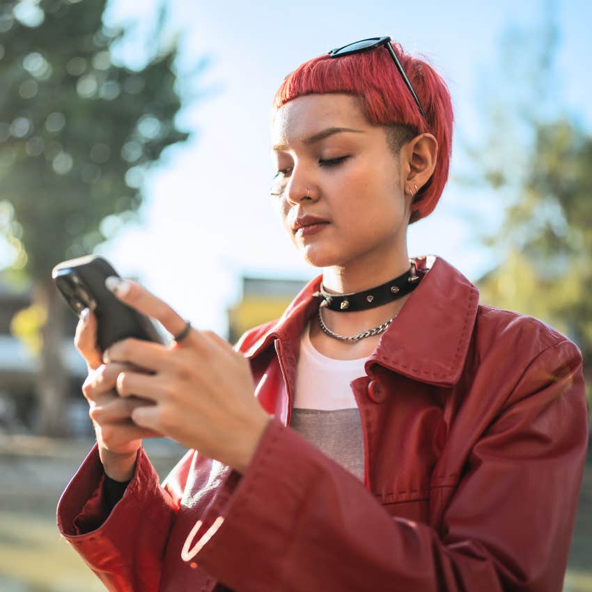 Gen Z person worrying about their personal, curated brand