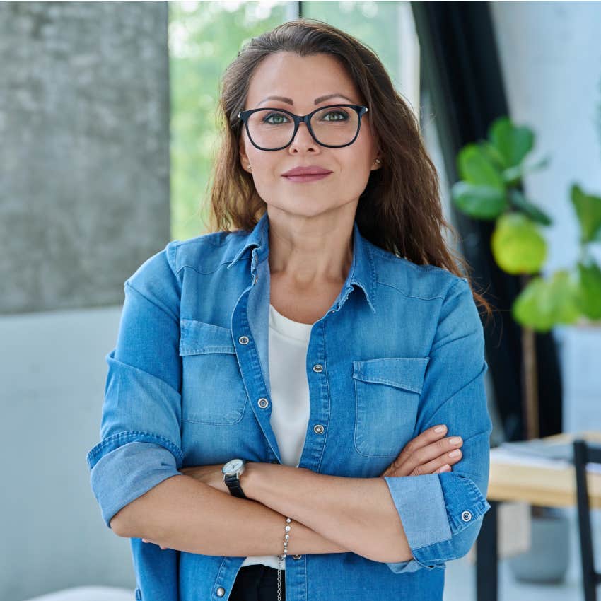 middle aged woman raised in the 60s and 70s believing that self-sufficiency is everything