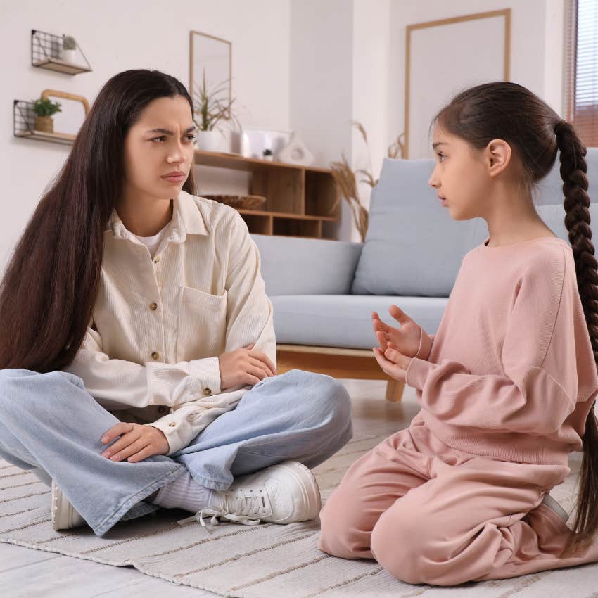 person raised by super strict parents saying i'm sorry in casual conversation