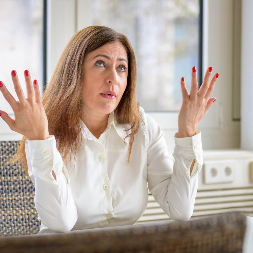 woman shrugging dismissing her needs as no big deal