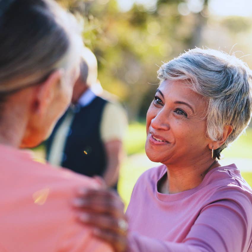 emotionally honest woman admitting you're right and I was wrong in a conversation with her friend