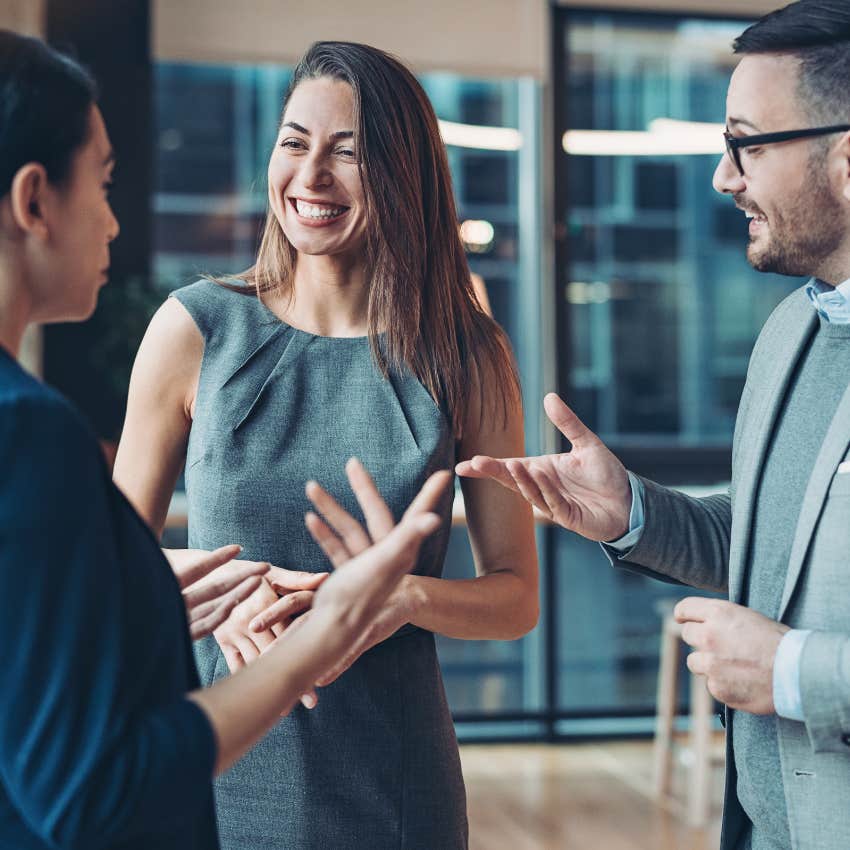people networking gaining new opportunities by holding a conversation