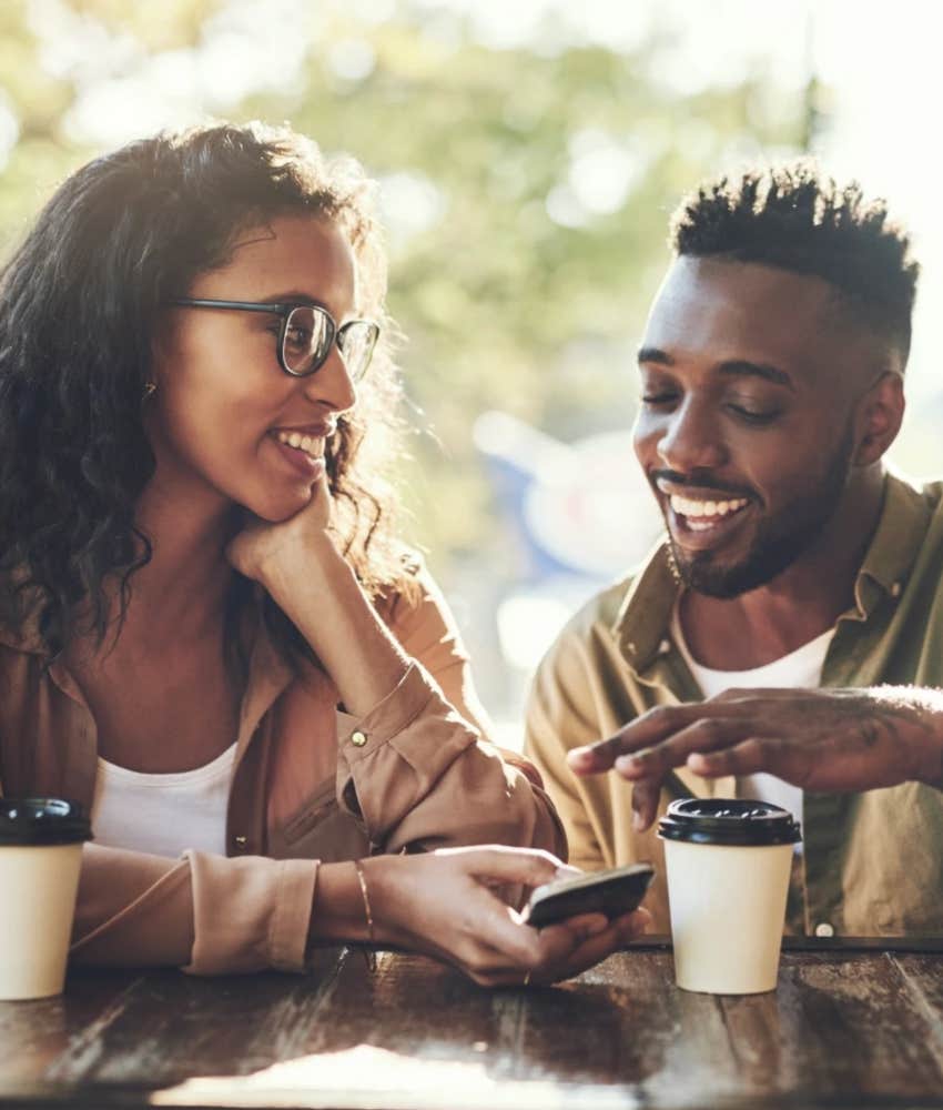 Two people who each like being alone having a better date together 