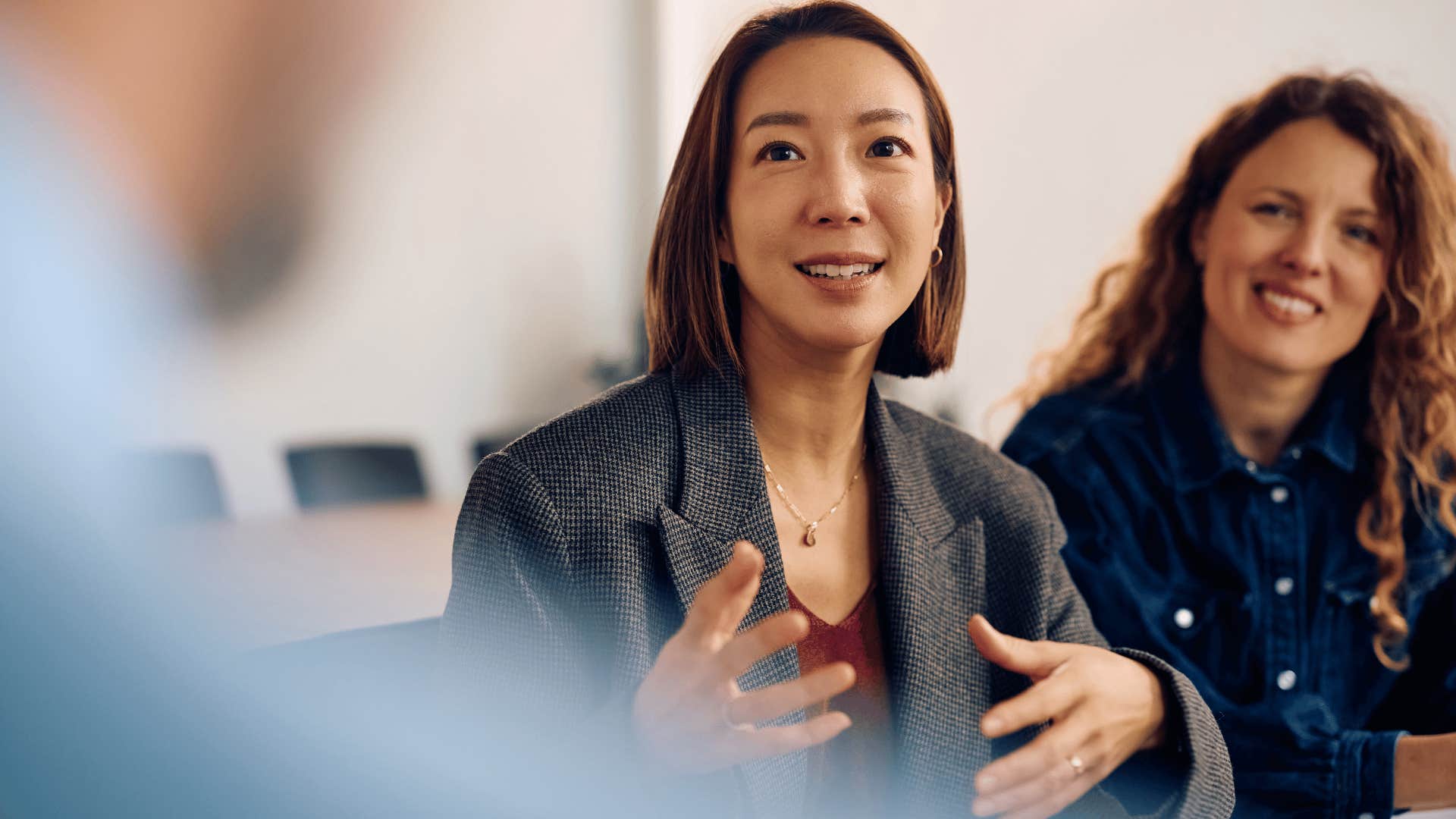 Woman who doesn't care what you think saying I'll think about it