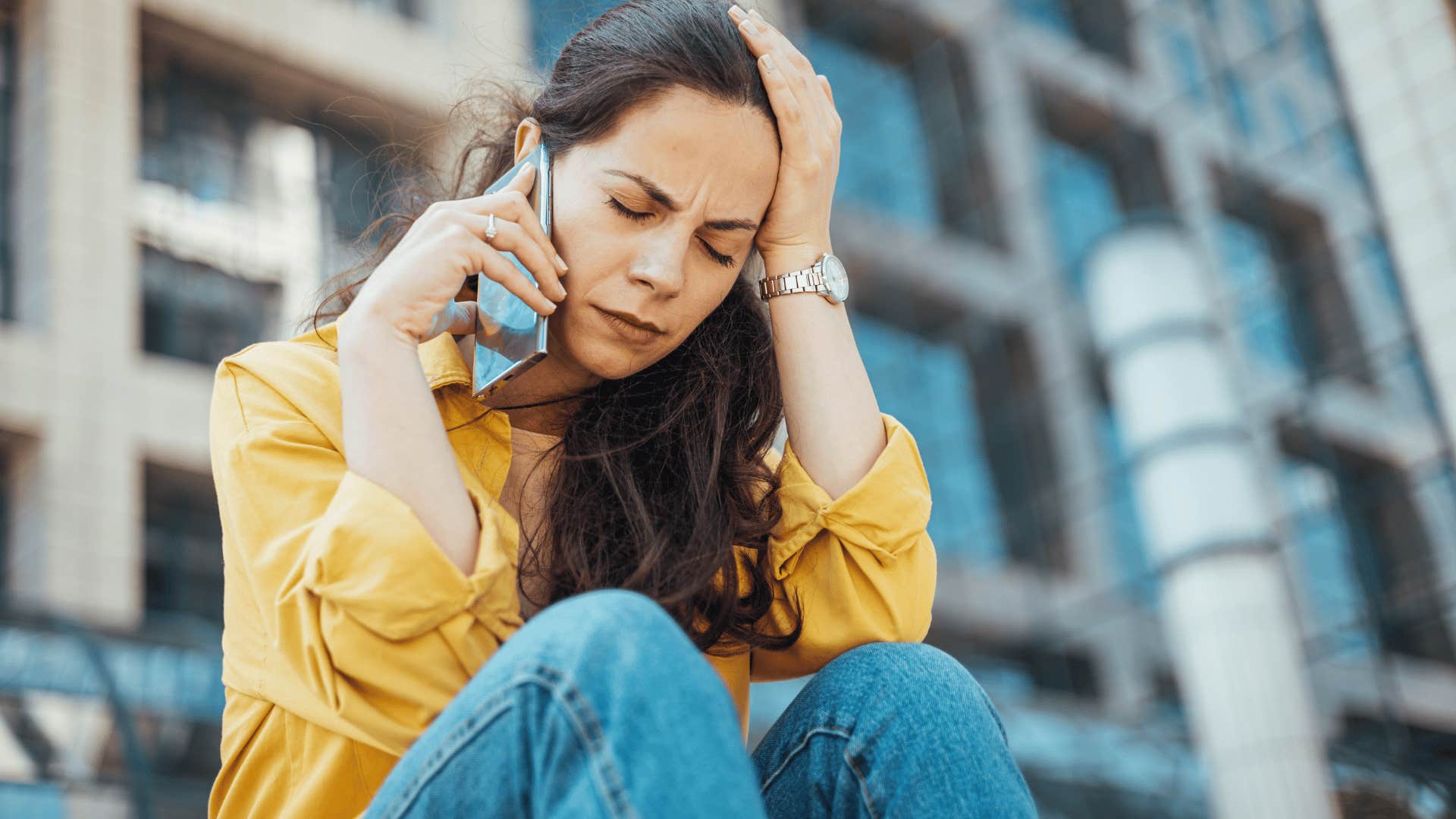 Woman who doesn't care what you think saying she's disappointed, but understands