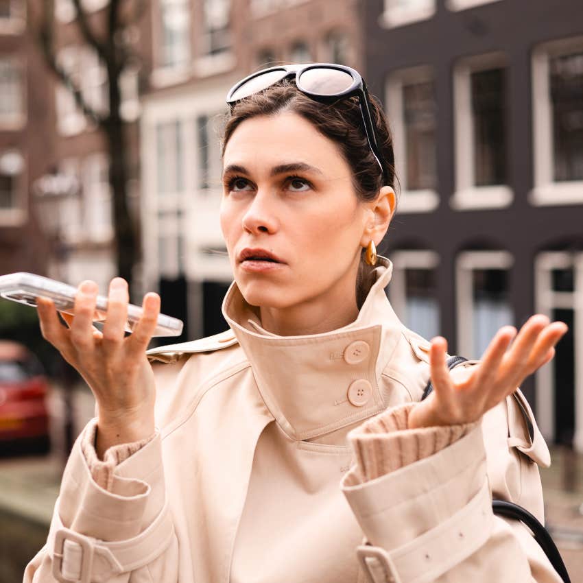 Woman who thinks the world owes her something saying whatever