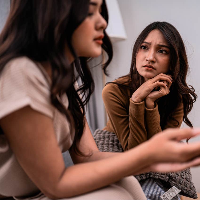 woman saying that's just how I feel to her friend with emotional integrity
