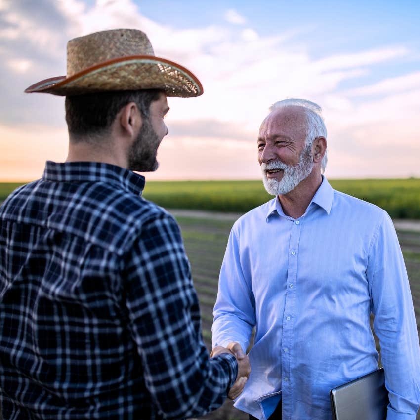 Men building a profitable relationship