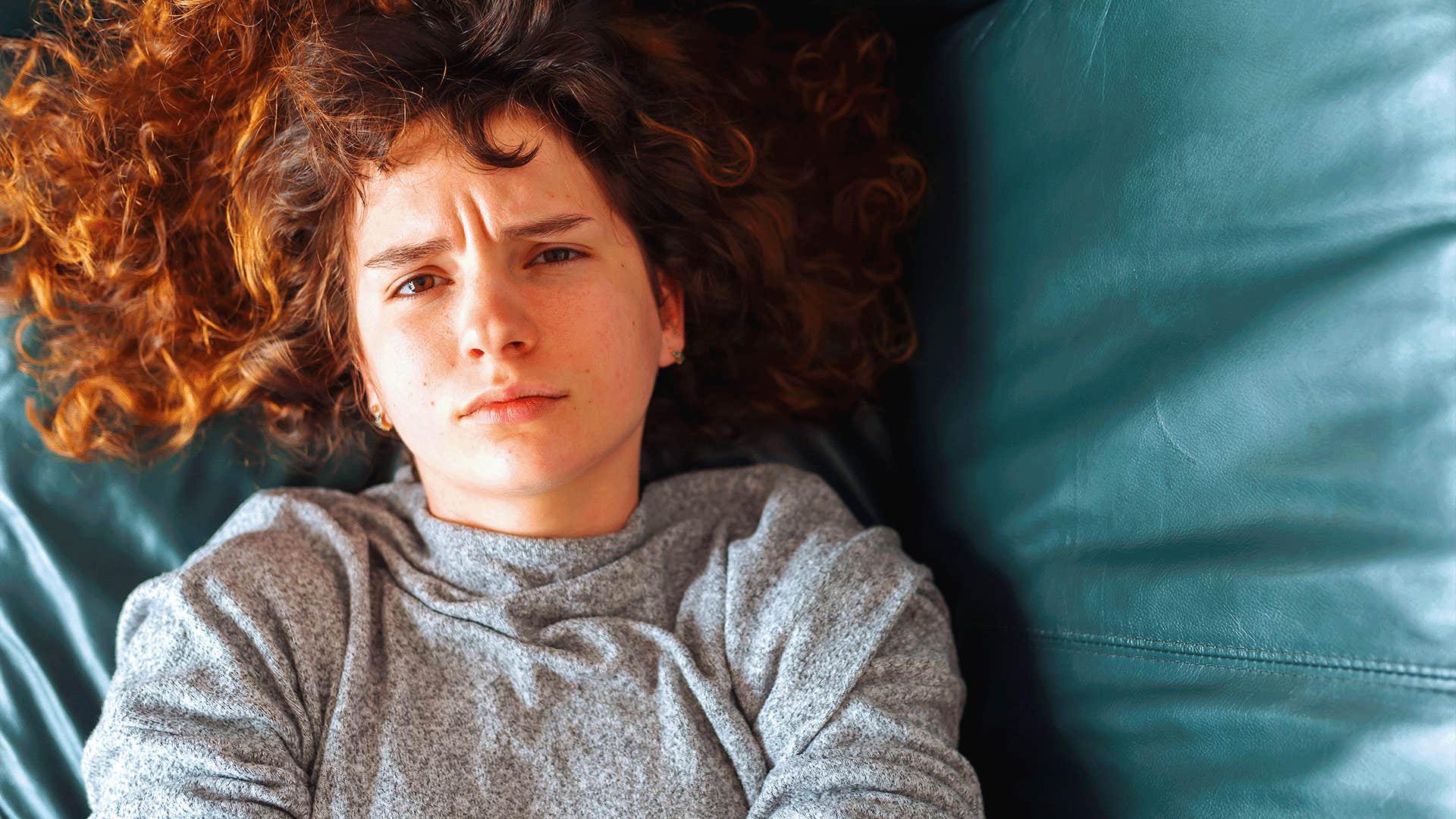 mentally and emotionally numb woman says 'I'm happy, so why do you ask?'