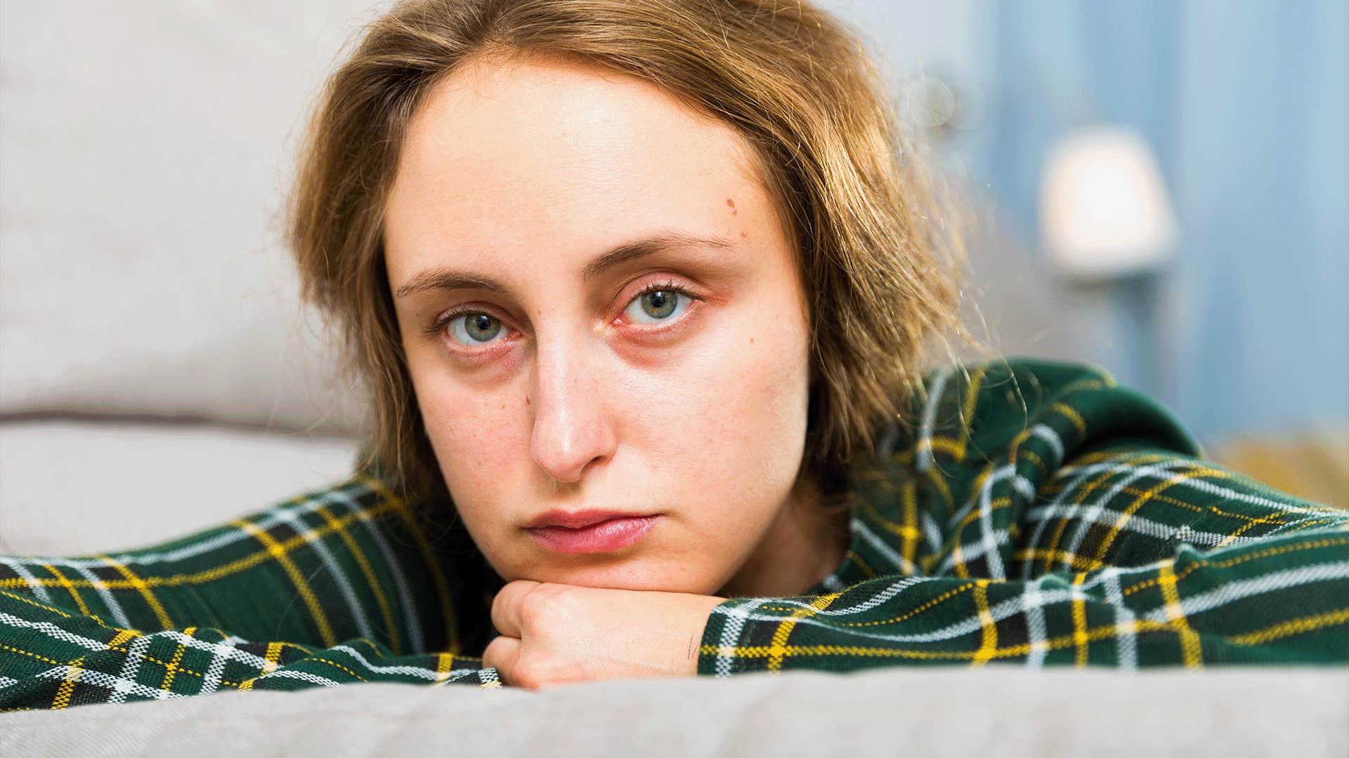 mentally and emotionally numb woman says 'I'm just too busy right now'