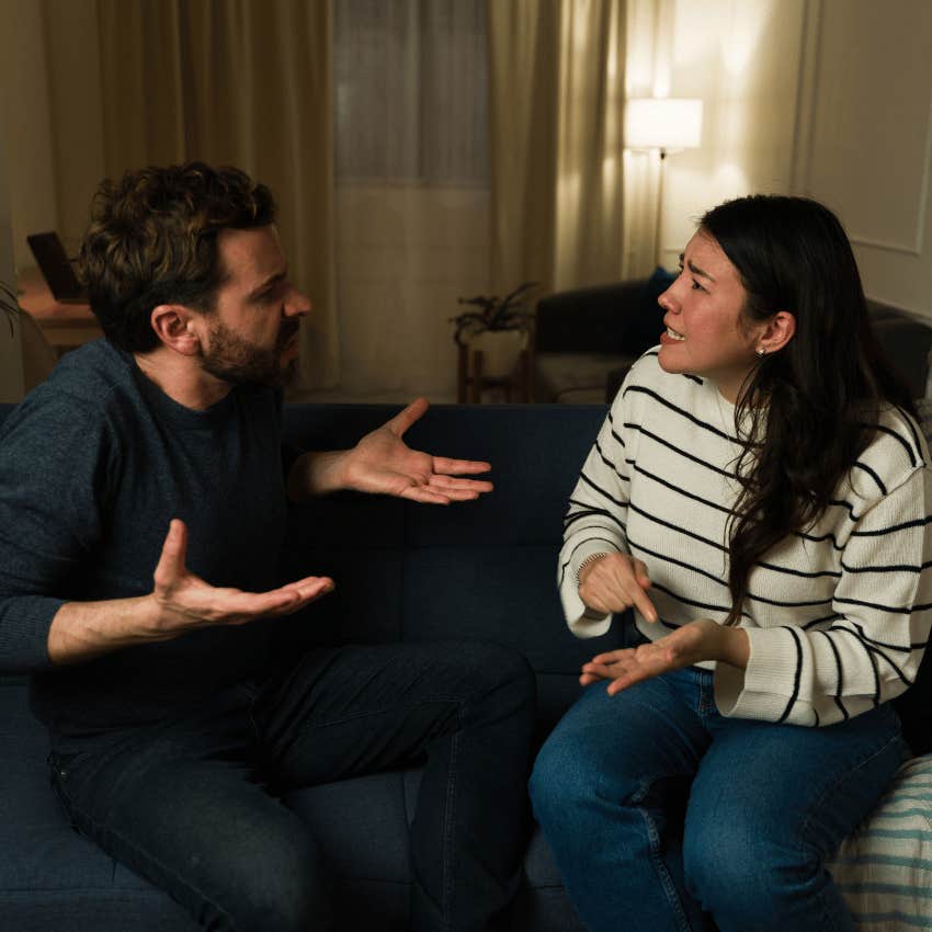 husband who never admits he's wrong asking wife to move on during an argument