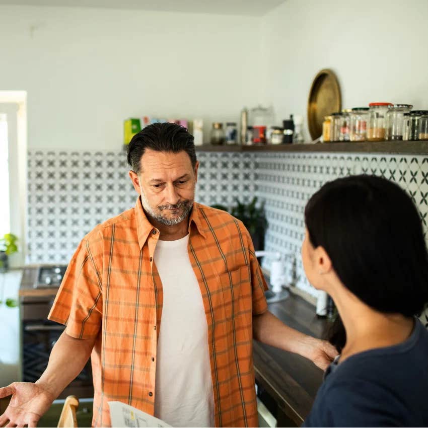 ruthless and kind man telling wife that won't work for me