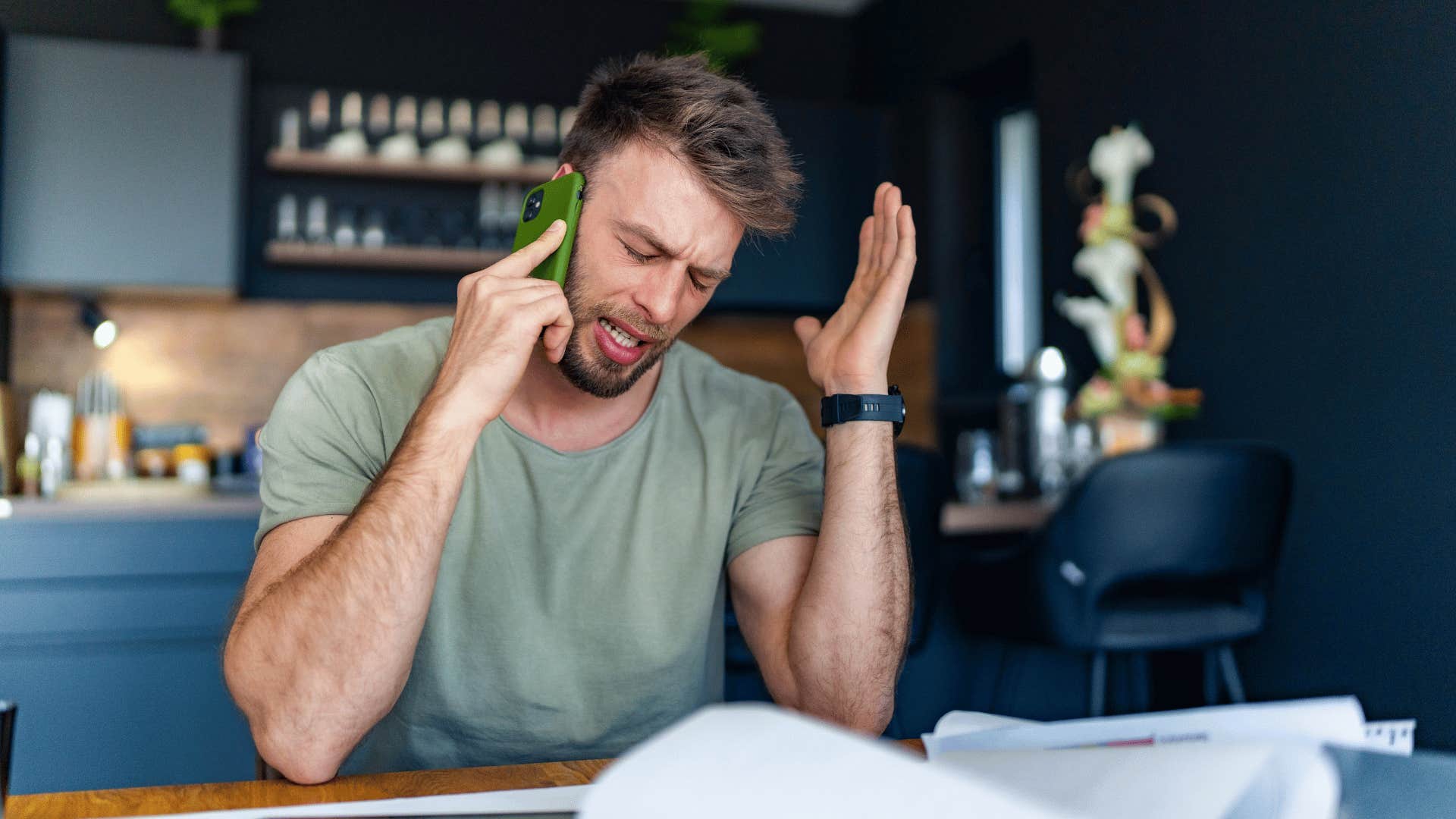 morally weak man on the phone saying i didn't necessarily lie
