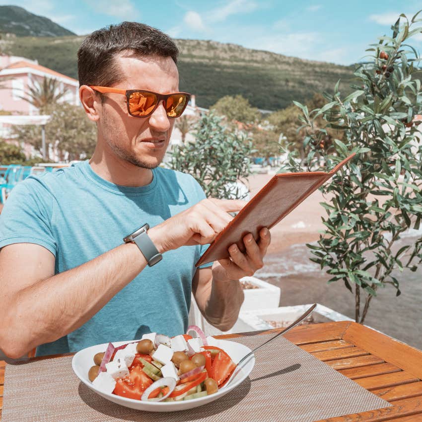 picky eater man disappointed with meal said he prefers something more simple