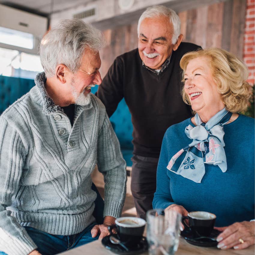 older friends laughing together