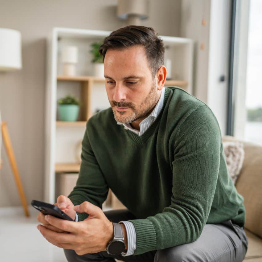 unhappy man wasting money on apps for convenience