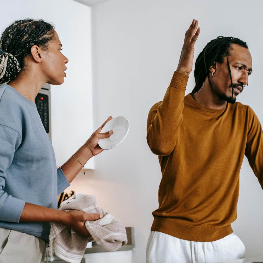 man disappointing a woman by making her think she's asking for too much