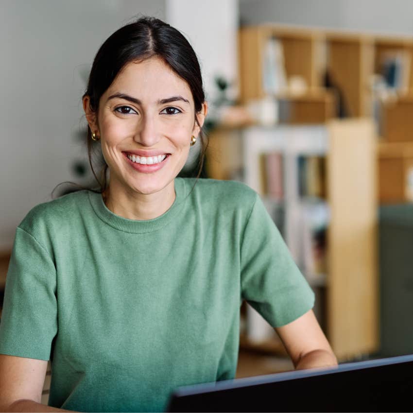 intelligent woman using her laptop to learn new things