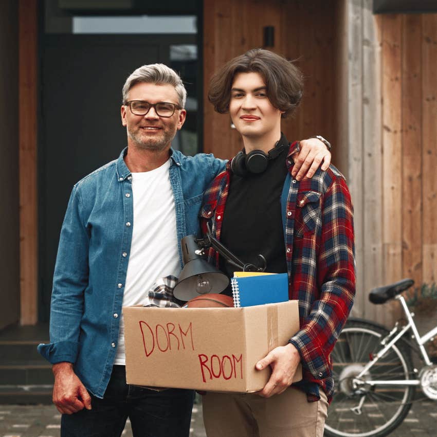supportive parent of college aged kid acknowledging changes in their relationships