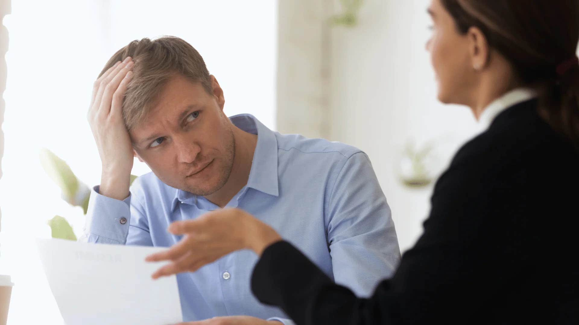 gen X boss talking to gen Z employee about their work ethic