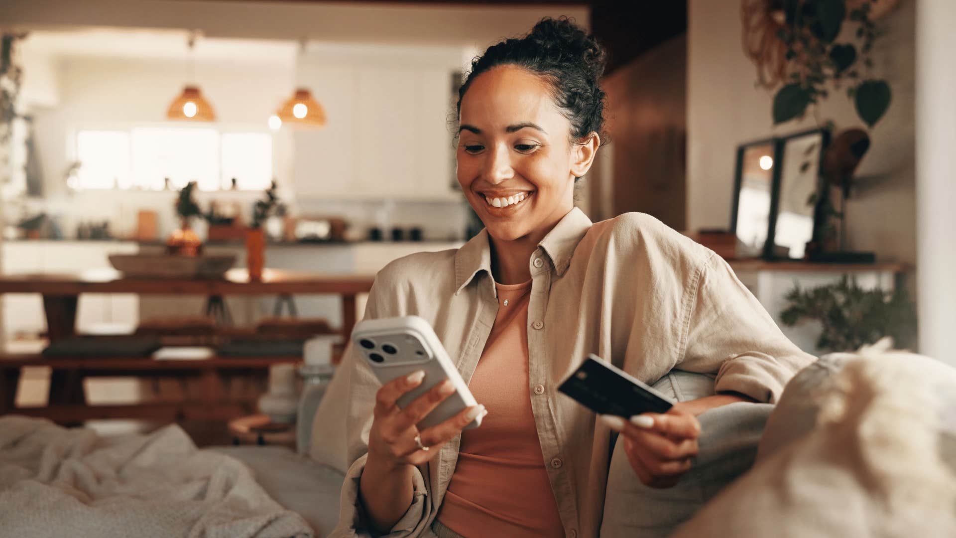 woman adding to her order so she can get free shipping