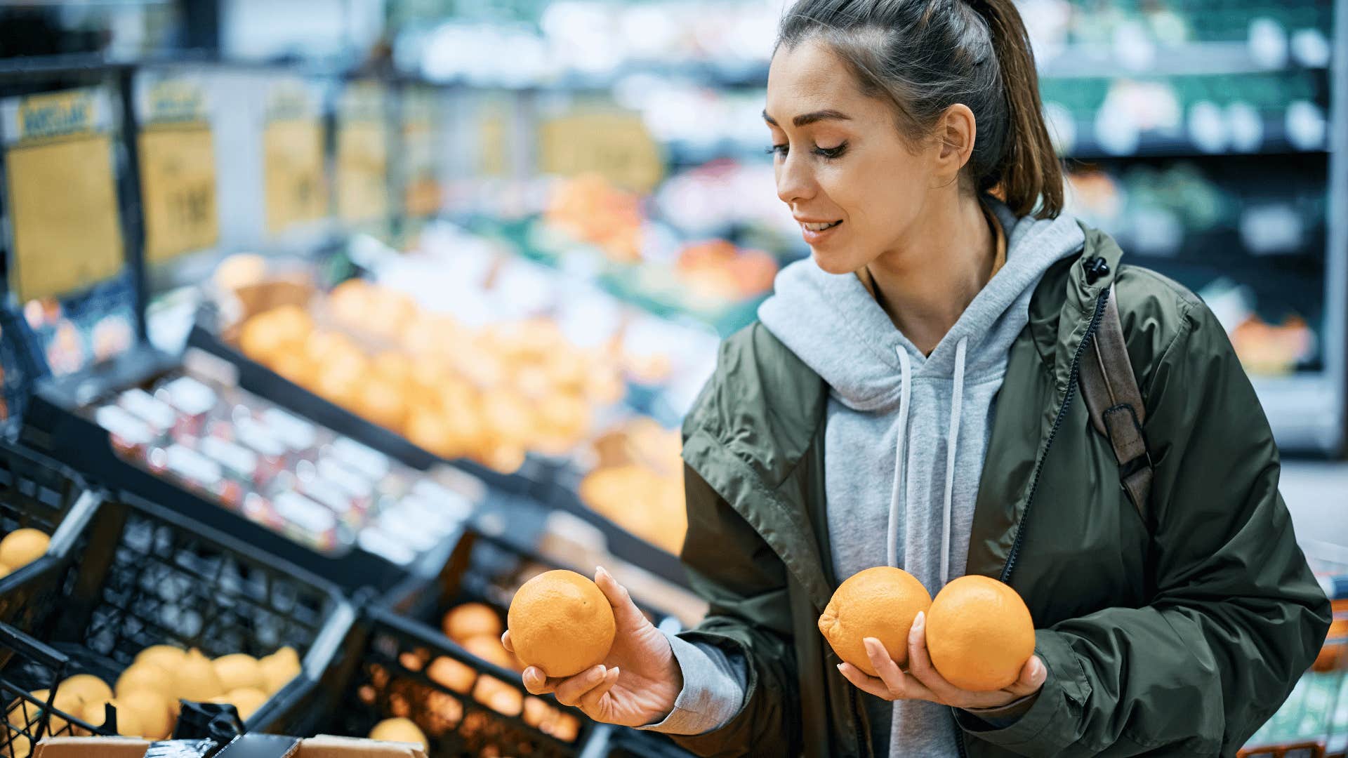 woman buying in bulk