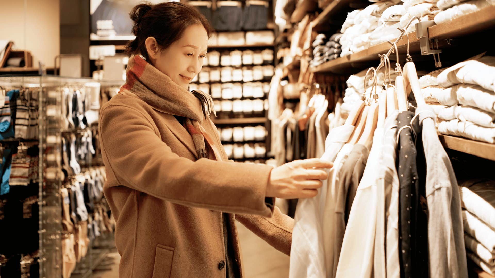 woman spending less money even though it means lower quality
