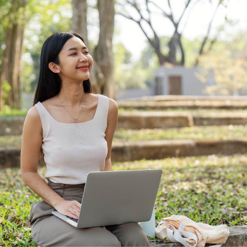 Gen Z woman finding work life balance
