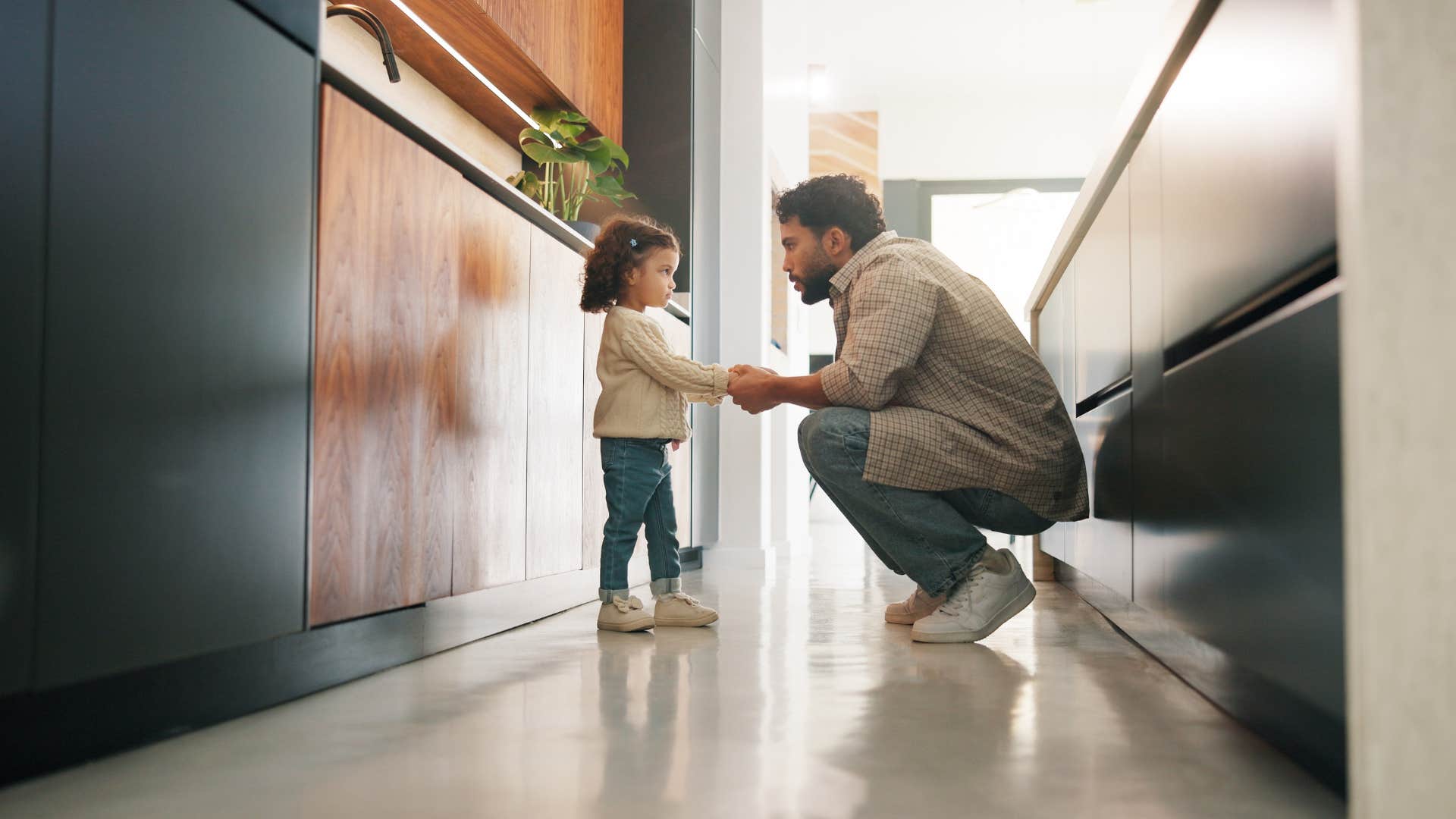high-quality dad teaching his daughter about healthy boundaries