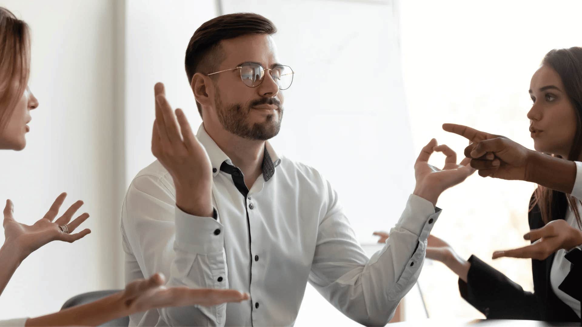 mentally strong man doesn't tolerate stressful thoughts