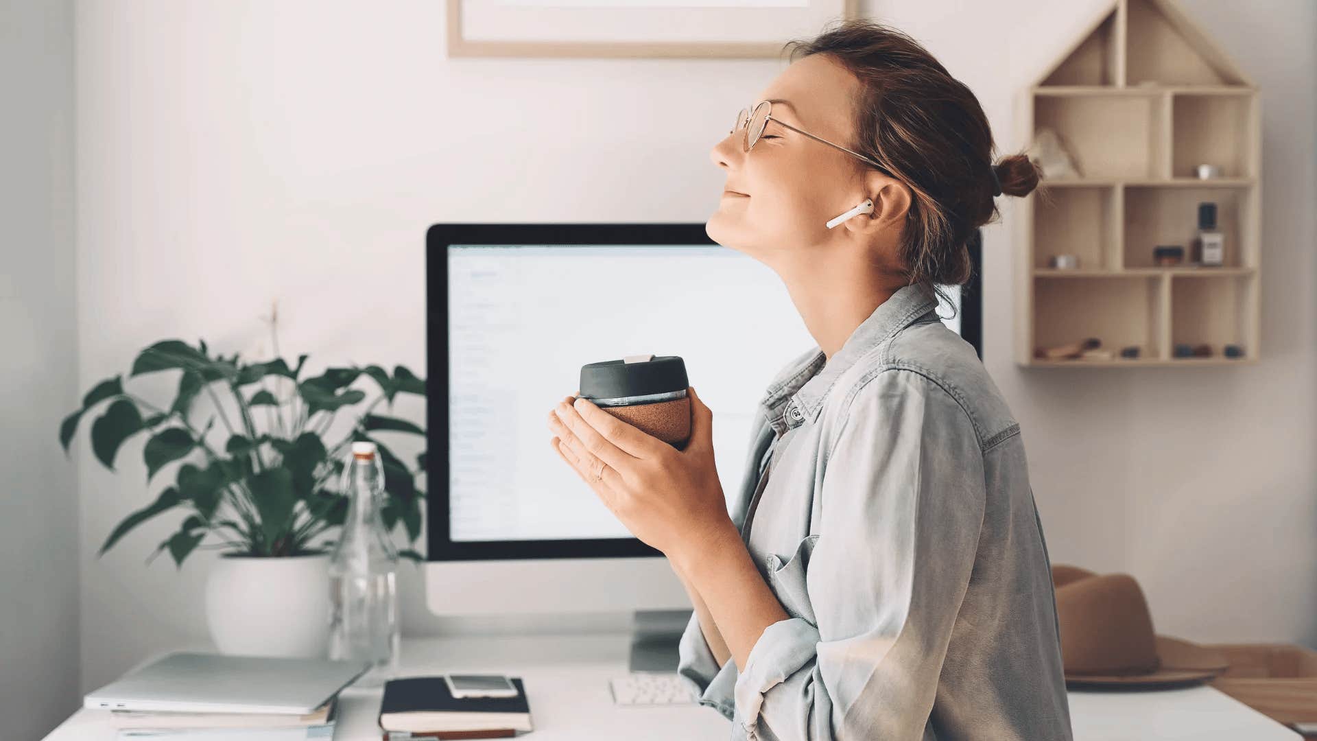 mentally strong woman who keeps her mind right by processing things slowly