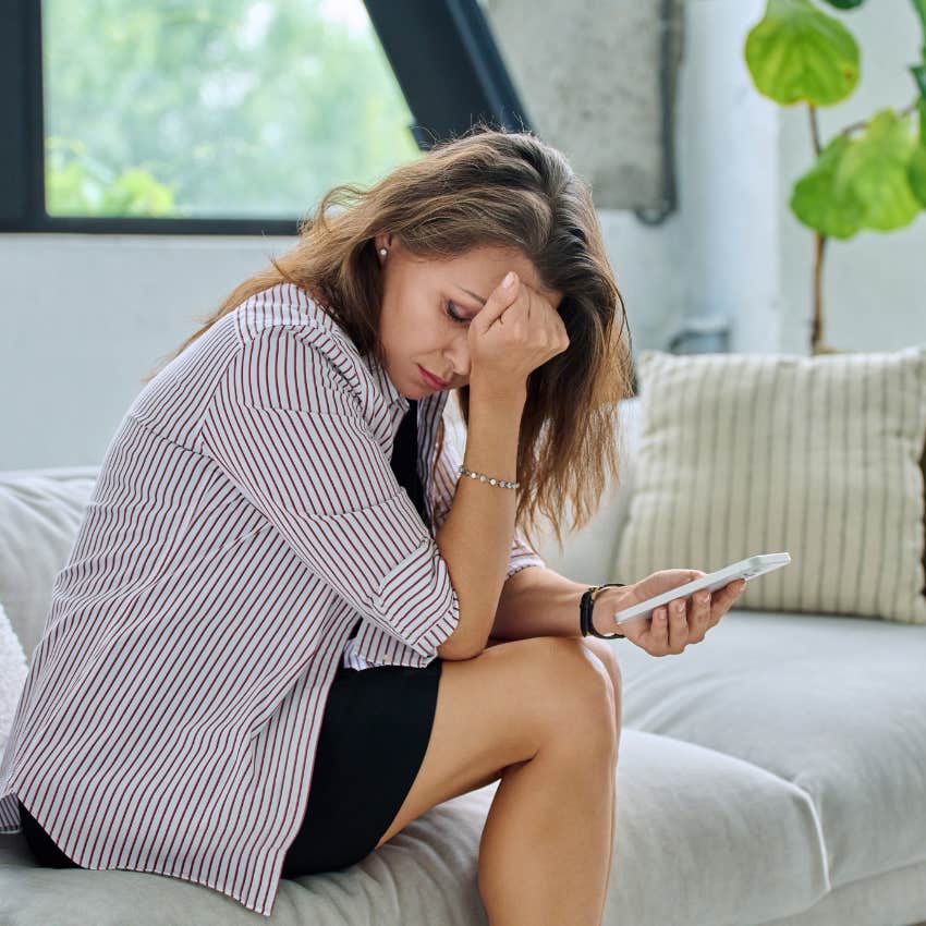 woman living a sad life struggling to care about her relationships