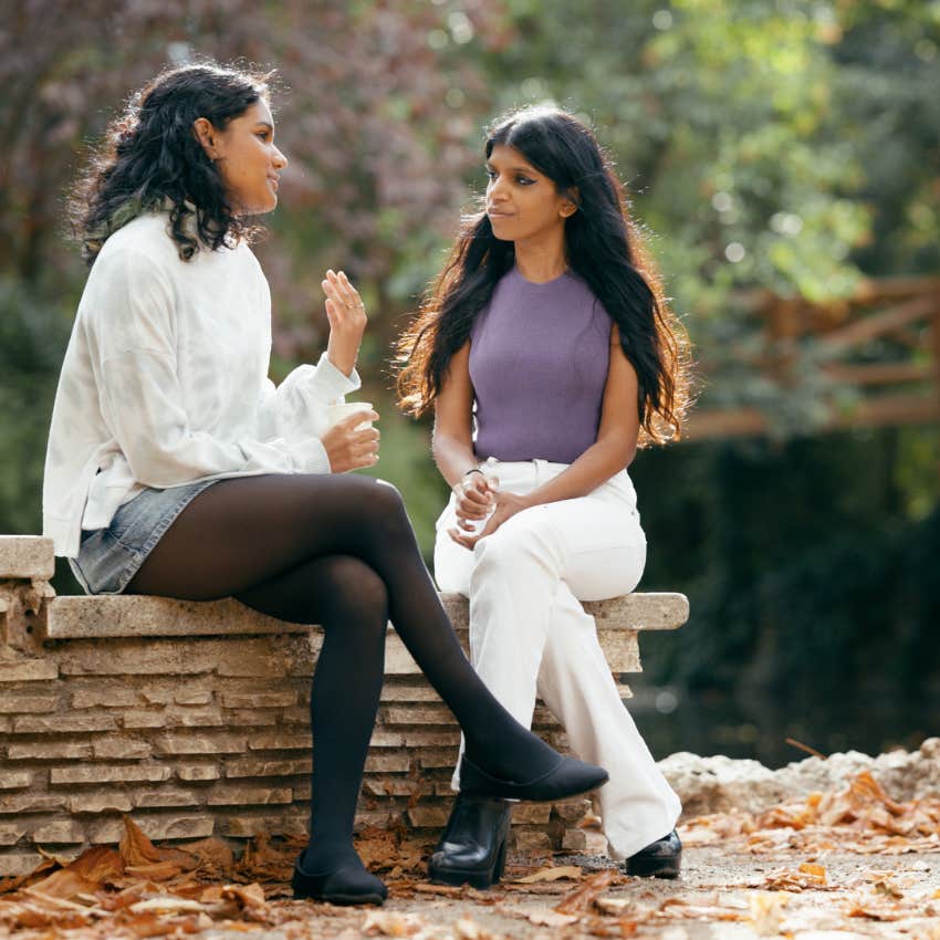 woman noticing the way someone's tone changes based on the subject
