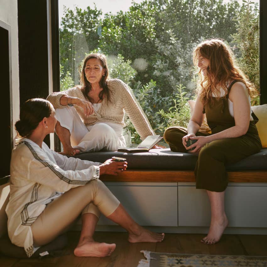 woman noticing who is included and excluded in a conversation