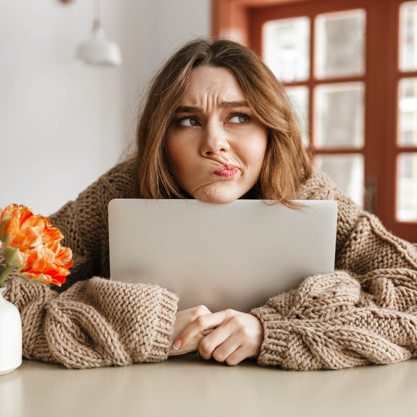 young woman worried about being independent