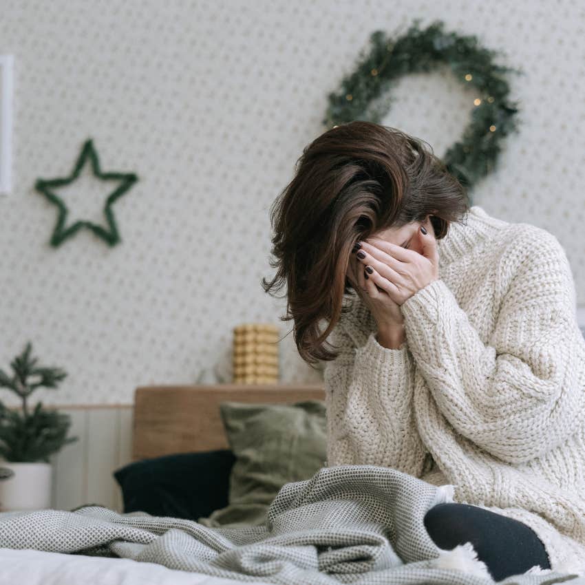woman who feels embarrassed when she gets really excited