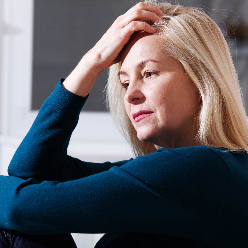 woman overthinking what she's done and said