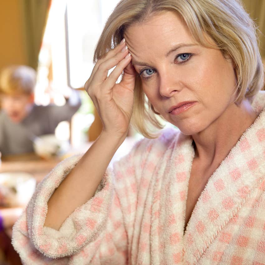 overwhelmed mom feeling overly responsible for her family