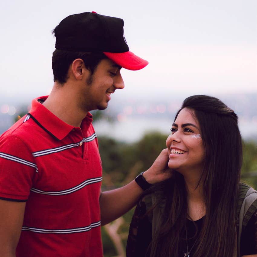 husband showing wife affection without her asking