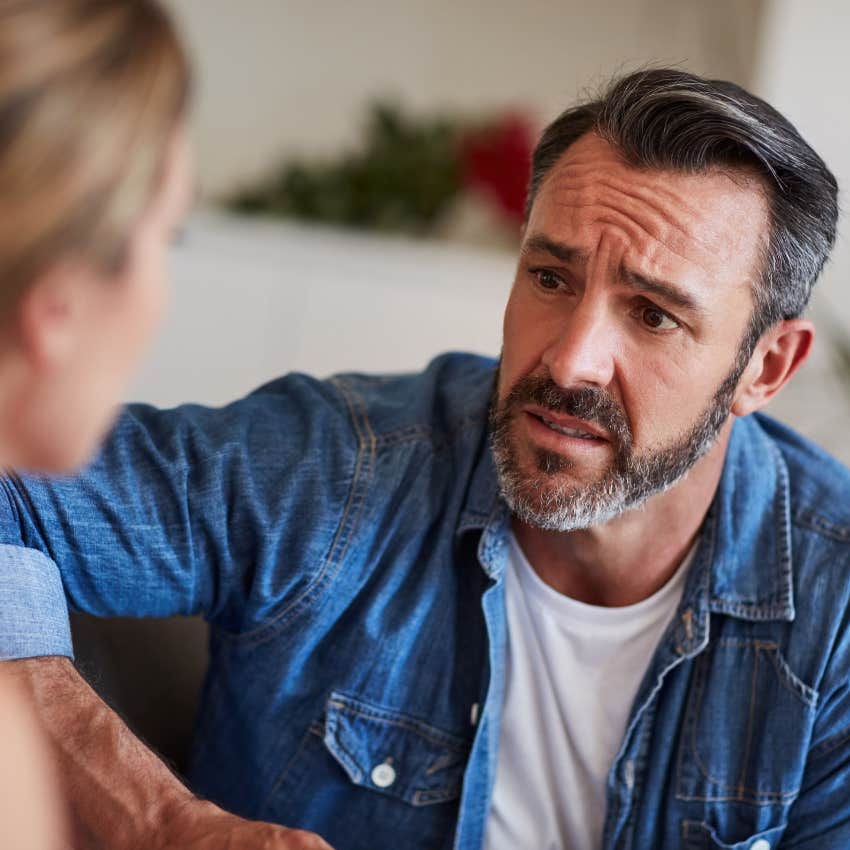 upset man sensitively saying I feel like everyone's judging me to his friend
