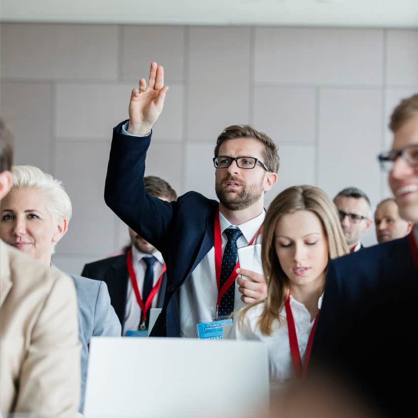 person asking what they think