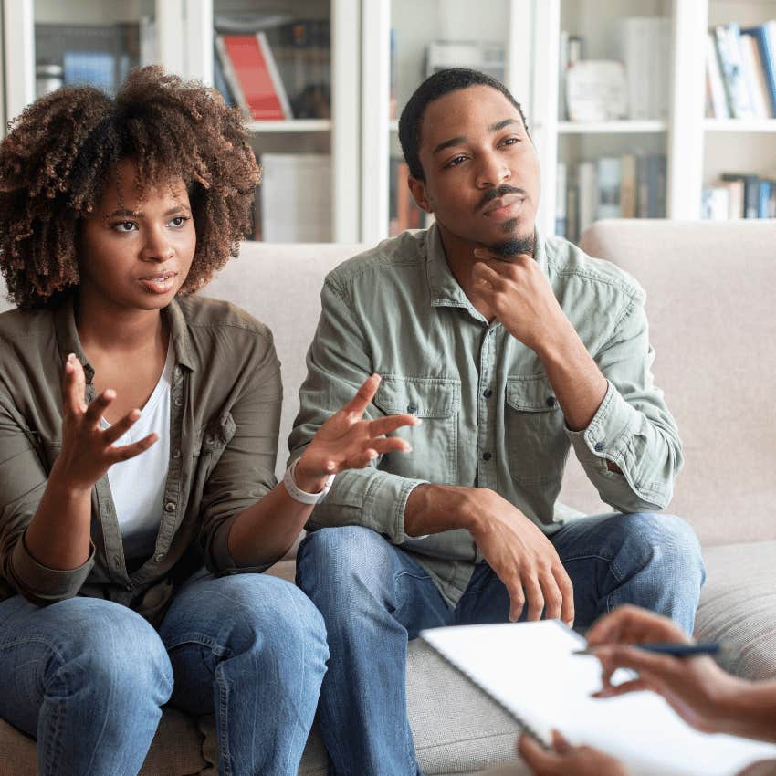 young couple in couples therapy