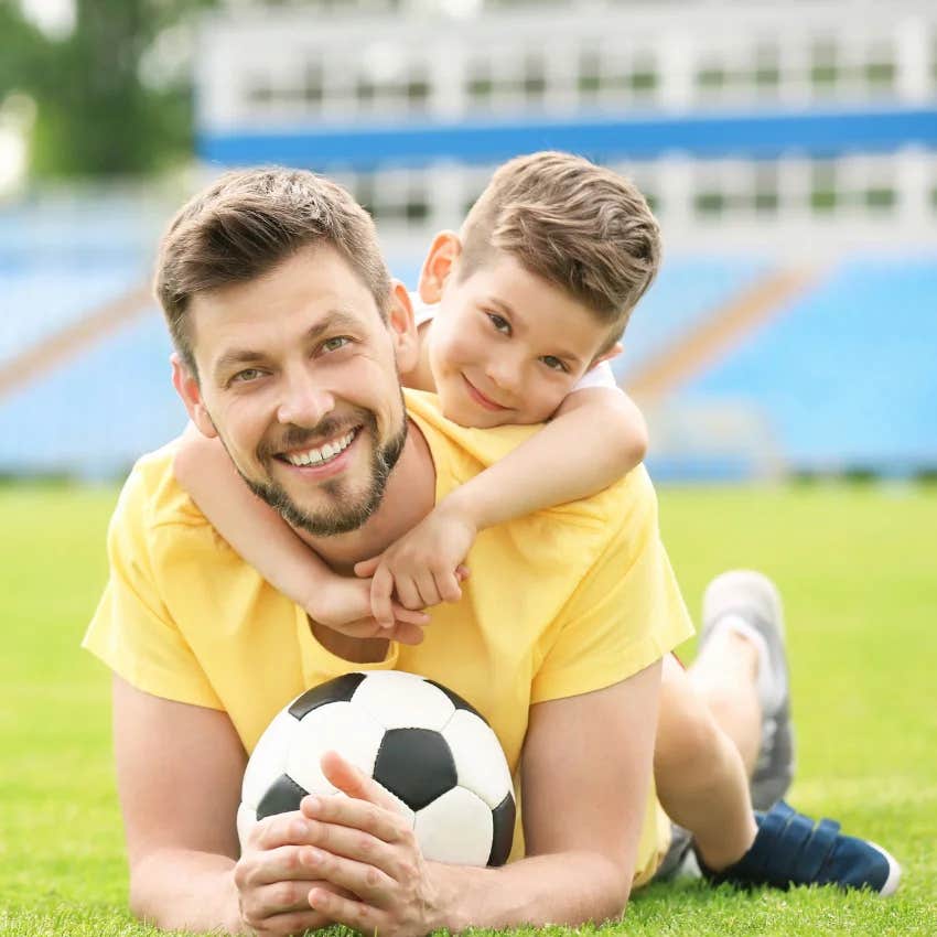 kids who asks his father before scheduling activities