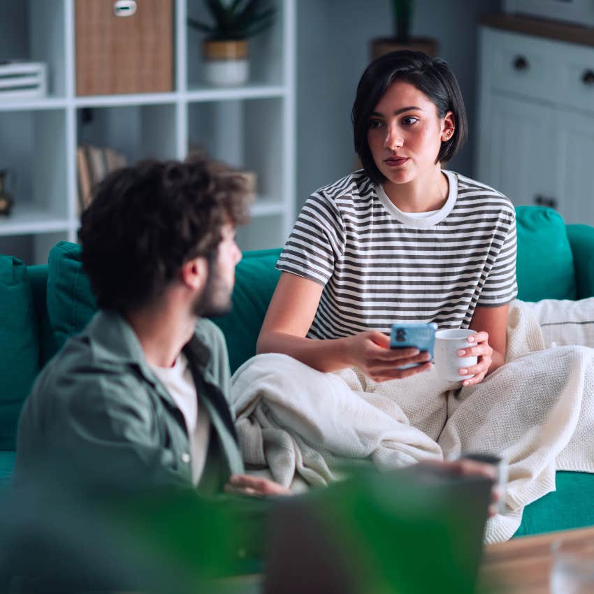 Gen Z couple having open mental health conversations