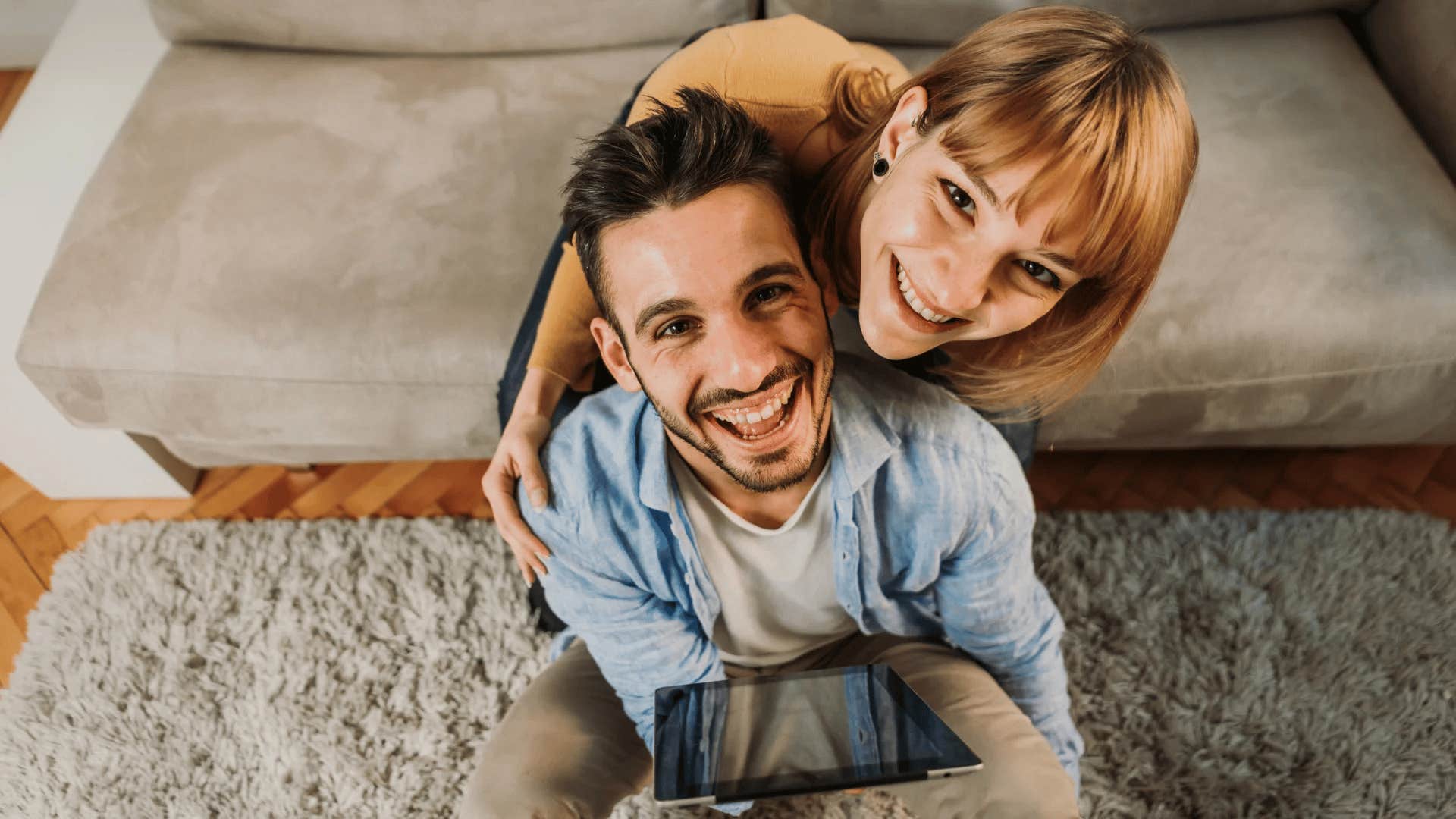 gen Z couple smiling not wanting children in the future