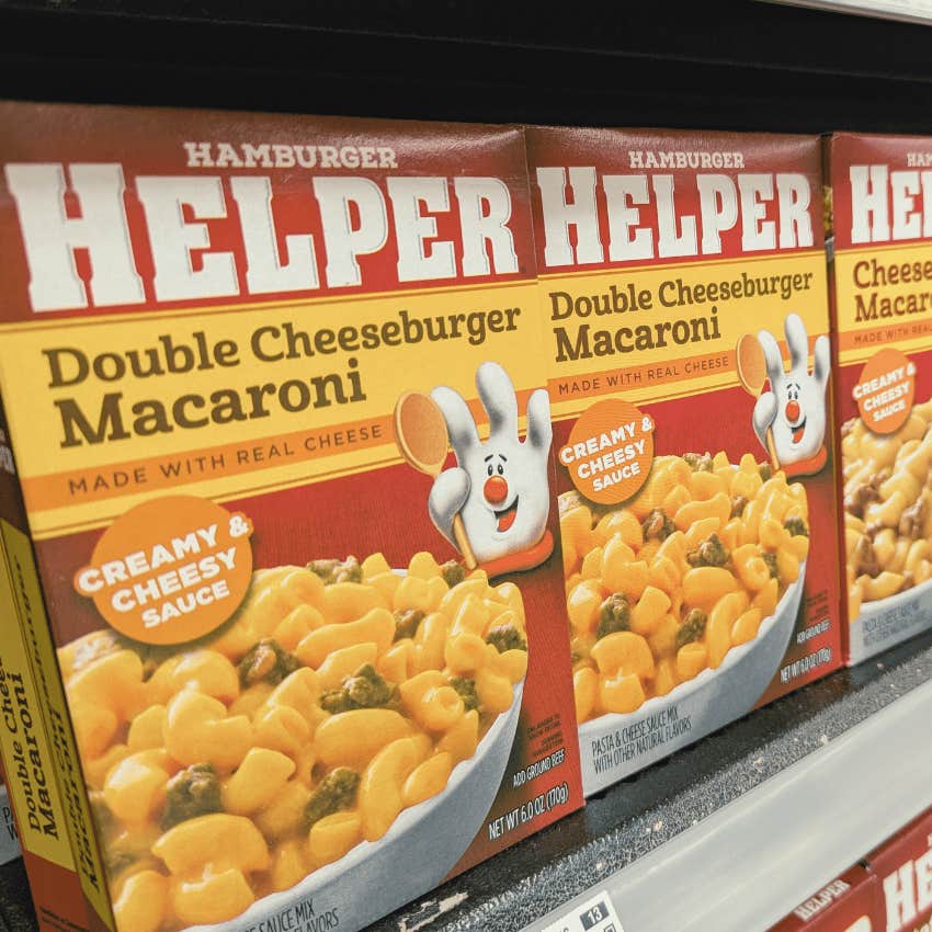 boxes of hamburger helper